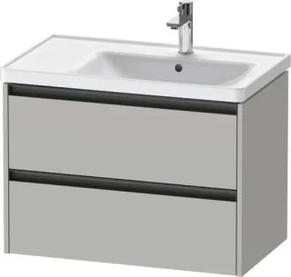 Duravit Ketho.2 Waschtischunterbau wandhängend Betongrau Matt 784x455x549 mm - K25286007070000 K25286007070000