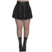 Banned Plisseerock Isadora Schwarz Punk Gothic Goth Grufti