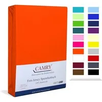Camry Spannbettlaken CLASSIC, Jersey Baumwolle, Gummizug: rundum, viele Farben, alle Matratzenhöhen, Bettlaken, Spannbetttuch