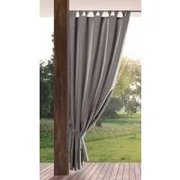 Eurofirany Outdoorvorhang GARDEN, wasserdichter Terrassenvorhang (1 St), Schlaufen, Lichtschutz, Polyester, für Pavillon, Pergola & Balkon, wetterfest, UV-Schutz