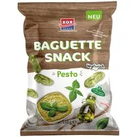 XOX Knabberei, XOX Baguette knusprig mediterraner Brotsnack mit Pesto Geschmack 150g