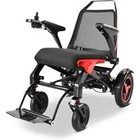 Vankel Elektrorollstuhl Kohlefaser-klappbar-leicht elektr Rollstuhl 400W, max.40 km max.150 kg, mit 22kg Gewicht, 12° Steigfähigkeit & 24V 20Ah Akku