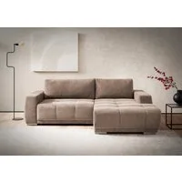 Home affaire Ecksofa Bolero L-Form, B: 241 cm, Couch & Wohnlandschaft, wahlweise mit Bettfunktion & Bettkasten
