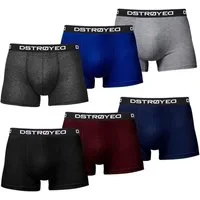 DSTROYED Boxershorts Herren Männer Unterhosen Baumwolle Premium Qualität perfekte Passform (Sparpack, 6er Pack) S - 7XL