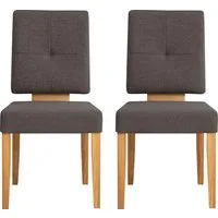 OTTO home Esszimmerstuhl Ponza Polsterstuhl (Set, 2 St), Gestell Eiche massiv geölt, Esszimmer Bestseller