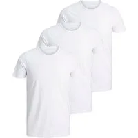 Jack & Jones T-Shirt Herren Basic T-Shirt 3er Pack Rundhals O-Neck Regular Baumwolle Lycra