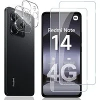 MSM Displayschutzglas 2X Schutzglas (Display + Kamera) für Xiaomi Redmi Note 14 4G