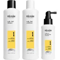 Nioxin Haarpflege-Set NIOXIN SCALP + HAIR THICKENING SYSTEM 1, Set, 3-tlg., Schützt & Stärkt bei dünner werdendem Haar