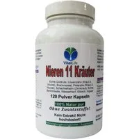 VitalLife Nieren 11 Kräuter Goldrute Eibisch Bärentraube uvm - Ohne Zusatzsoffe Kapseln, 1 er Dose à 120 St., 56 g, Art. 26309