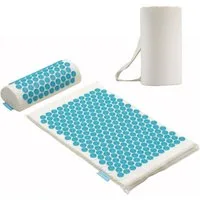 Fitleap Akupressurmatte Set mit Kissen, Massage-Matte zur wohltuenden Entspannung und Stimula…