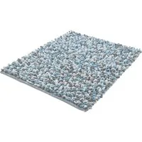 Kleine Wolke Badematte Sling, Badvorleger, Badezimmer Teppich, Höhe 20 mm, rutschhemmend beschichtet, fußbodenheizungsgeeignet, Baumwolle, Polyester, rechteckig, Badteppich, handgefertigt, 2 farbige Schlingenoptik