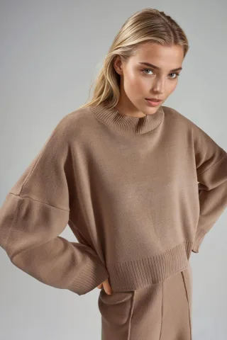 Lässig geschnittenes Strickpullover