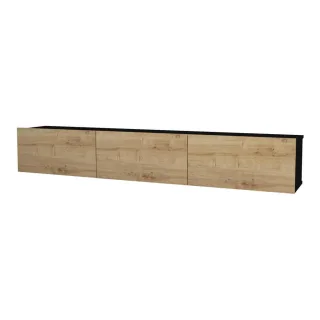 [en.casa] Tv-Element, Natur, Holzwerkstoff, 180x29.5x31 cm, Wohnzimmer, Wohnwände, Lowboards, Lowboards stehend
