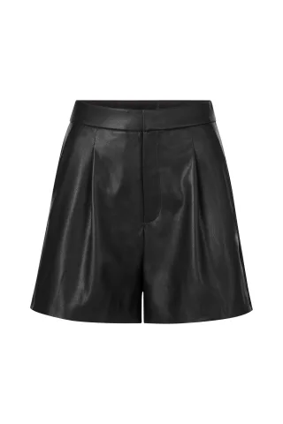 Rich & Royal - Fake Leather Shorts black - Gr. - 40