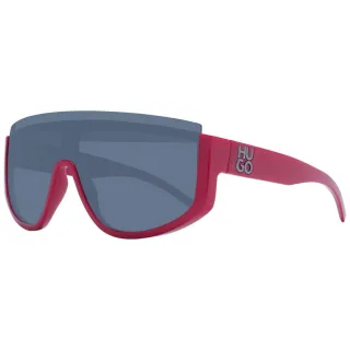 Shield Sonnenbrille Rot Übergroß