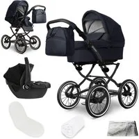 bergsteiger Kombi-Kinderwagen Venedig Retro-Kinderwagen 3in1, (10-tlg)