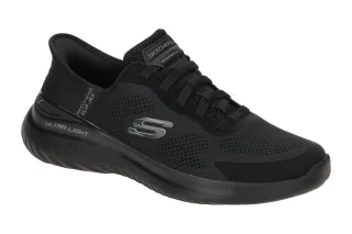 Skechers 232459 BBK Herrensportslipper Schwarz Air Cooled Memory Foam