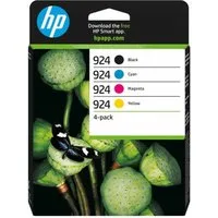 HP 4 Druckerpatronen Tinte Nr. 924 BK / C / M / Y Multipack Tintenpatrone