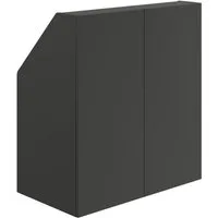 Bellamio Regal Aland Dachschrägenregal 45 Grad-Winkel, Weiß, 90 cm breit mit 2 Türen, verfügbar mit & ohne Türen
