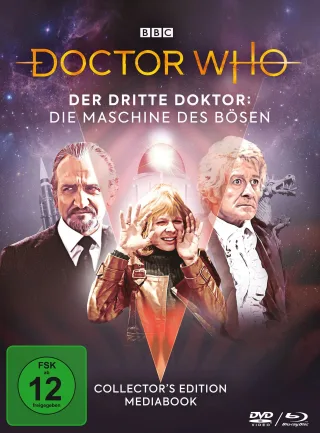 Doctor Who: Der Dritte Doktor - Die Maschine des Bösen - Mediabook Edition (+ DVD) (+ Bonus-DVD) LTD. [Blu-ray]