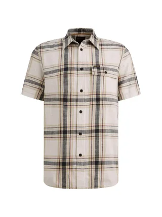 PME Legend - Wrenchmen s/s Craftsmen Check bone white - Gr. - XXXL