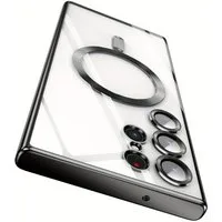 Numerva Handyhülle Magsafe Handy Hülle für Samsung Galaxy S22 Ultra, Schutzhülle TPU Case Cover Bumper Magsafe Magnet und Kameraschutzglas