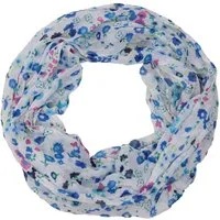 MIRROSI Loop Damen Schal mit Blümchen-Muster Weich, Schlauchschal, (zweimal um den Hals wickelbar, ca.45x75cm), Damen Halstuch ideal für Frühling, Sommer oder Herbst