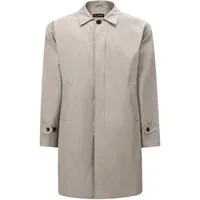 Allthemen Trenchcoat Herren Einreihiger Freizeit Trenchcoat mit Reverskragen Regular Fit