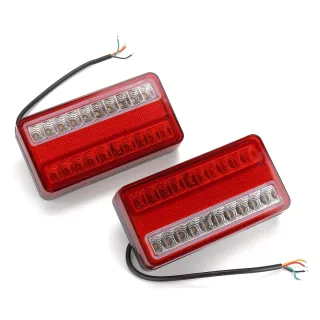 2Pcs Waterproof Car 20LED Tail Light Rear Lamps Pair Boat Trailer 12V Rear Parts For Trailer Truck Car Light