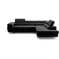 Muffo Ecksofa Wild Ecksofa mit Schlaffunktion, Verstellbare Kopfstützen, Schlaffunktion mit Bettkasten