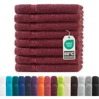 Devior Handtuch Set Frottierserie Elegance in vielen Farben, hochwertig mit 500 g/m², Gästetücher - 100% Baumwolle (8-St), 30x50 cm, ideal fürs Gästebad & kleine Handtuchhalter, geruchsneutral
