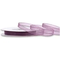 Creativery Organzaband, Organzaband 6mm x 25m Rolle Beere