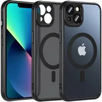 CoolGadget Handyhülle Magnet-Hülle für iPhone 13 Schutzhülle magnetisch 6,1 Zoll, Hülle Matt Stoßfest kompatibel mit Magsafe Zubehör Kameraschutz Case