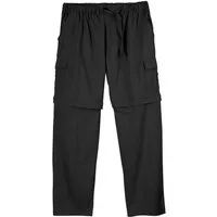 ABRAXAS Cargohose Abraxas XXL Zipp-off-Cargohose schwarz Gummibund