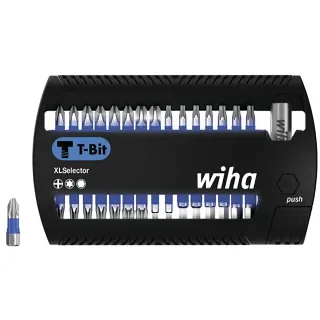 Wiha Bit Set XLSelector T-Bit 25 mm Phillips, TORX , Sechskant 31-teilges Set 1/4 zoll C6,3 - 6 Stück - 41830