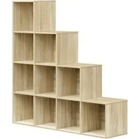 Woltu Bücherregal, Würfelregal 120x120x30 cm, für Wohnzimmer Schlafzimmer Büro