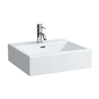 LAUFEN Aufsatzwaschtisch Living City 500x460, weiß,Unterseite geschliffen, 81743.2, 8174320001081 H8174320001081
