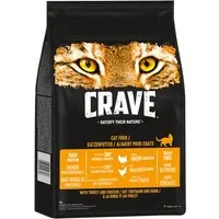 CRAVE CRAVE™ Katze Beutel mit Truthahn und Huhn 7kg, Trockenfutter für: Katze