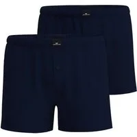 GÖTZBURG Boxershorts Wildlife (2er Pack) basic, kurz, mit Logo, mit Eingriff, mit Knopf, Baumwolle