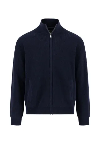 Fynch Hatton - Strickjacke aus Woll-Kaschmir blau - Gr. - XL