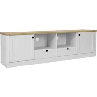 OTTO home TV-Board Ismund, aus MDF, mit Holz-Zierleiste, schwarzem Metallgriff, Breite 180 cm