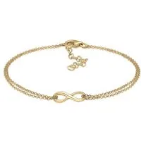 Elli Armband Infinity Liebe Unendlichkeit Layer 925 Serling Silber (kein Set, 1-tlg), Infinity