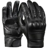MDM Motorradhandschuhe Retro Motorradhandschuhe Leder mit Knöchelschutz, Touchfunktion Perforierte Ledereinsätze für bessere Luftzirkulation