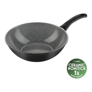 BALLARINI Bari Wok, 28 cm, Aluminium, Keramische Antihaftbeschichtung