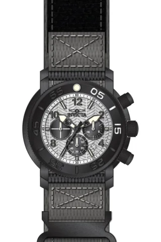 Invicta Coalition Forces 50097 Herrenuhr - Quarzwerk - Edelstahl mit grauem Zifferblatt - 50 mm
