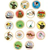 Pippi Langstrumpf Lernspielzeug Memory Unisex Kinder, Gesellschaftsspiel, Familienspiel, Lernspiel, Strategiespiel