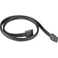 CP07 180° SATA-III, Kabel schwarz, 50cm