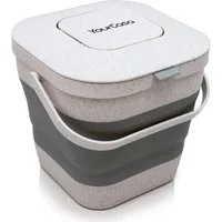 YourCasa Biomülleimer YourCasa® Biomülleimer Küche klein 4L nachhaltig mit Akivkohlefilter, Fassungsvermögen 4L, nachhaltige Materialien