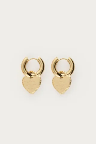 My Jewellery - Candy Ohrringe mit großen Herzen gold - Gr. - OS