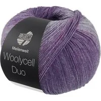 LANA GROSSA Meilenweit 100 WOOLYCELL DUO Häkelwolle, 400 m (4-fach Sockengarn ohne Polyamidanteil), 100 g